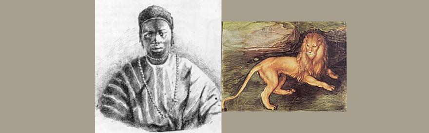 Ndiadiane NDiaye et son totem le lion