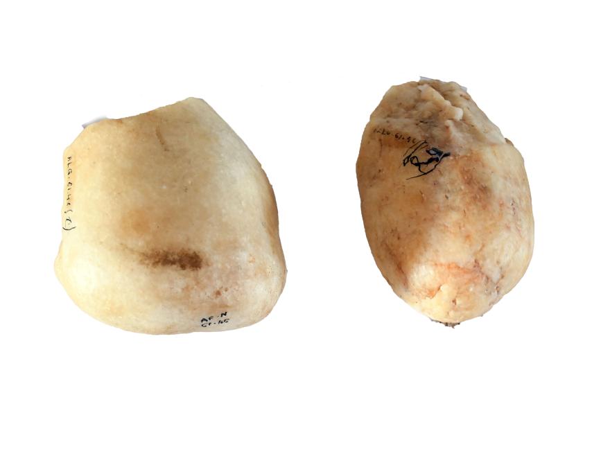 Galets aménagés en quartz